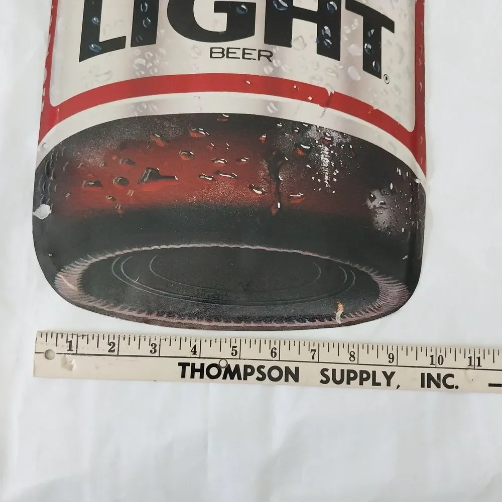 Vintage Bud Light Beer Sign Steel 34